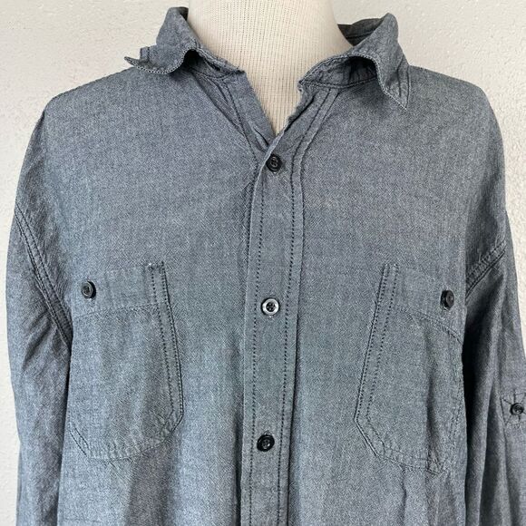 Red Camel Gray Button Down Shirt Size XXL - Picture 2 of 8